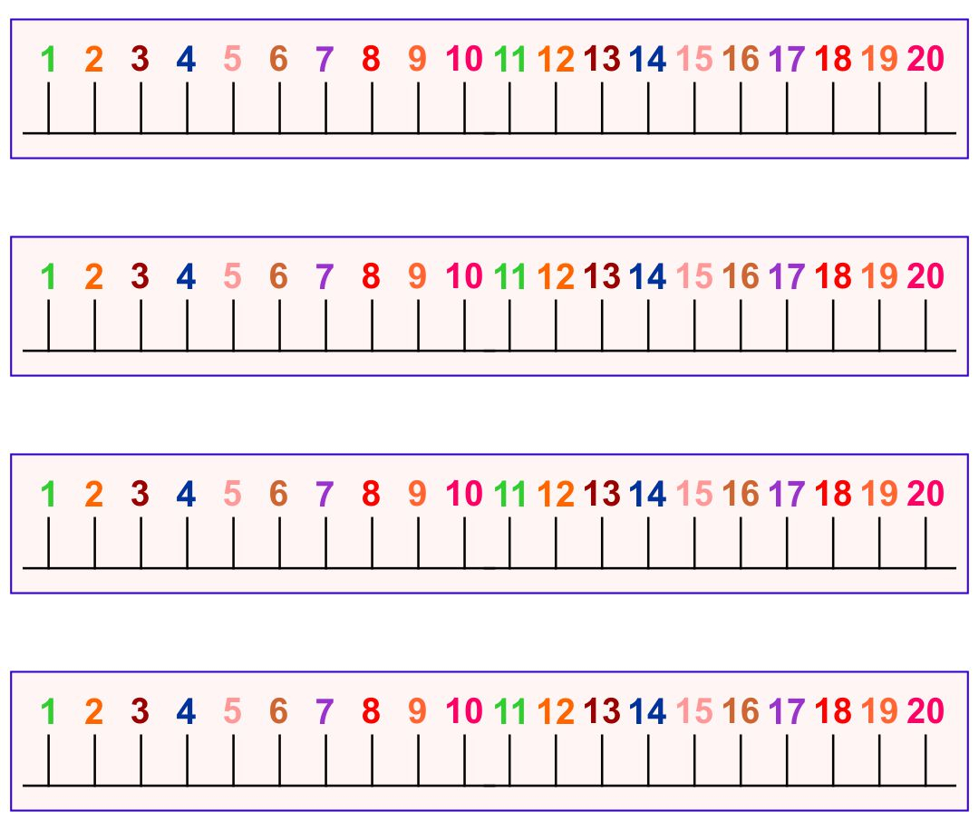 Printable Kindergarten Number Line Color By Number Printable