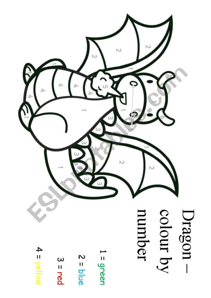 dragon-colour-by-number-esl-worksheet-by-paoldak-color-by-number-printable