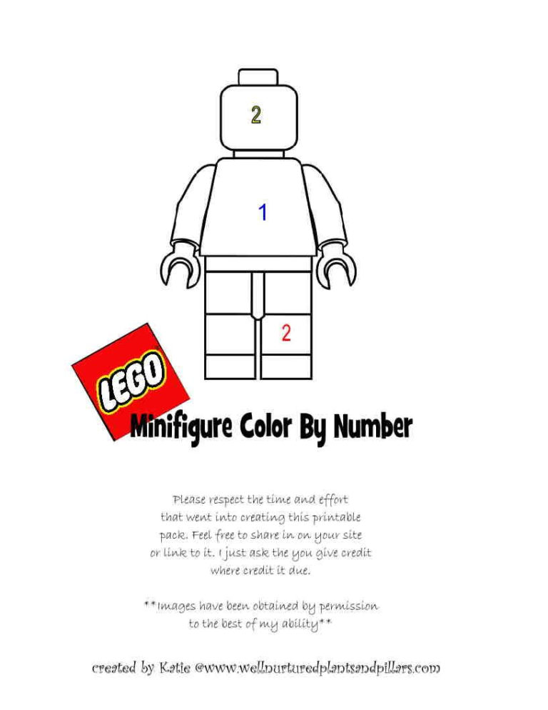 LEGO Addition And Multiplication Color By Number