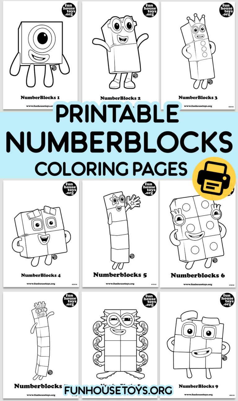 Numberblocks Printables 10 Color By Number Printable