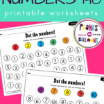 Spot It Dot It Numbers 1 10 FREE Dot Marker Activity