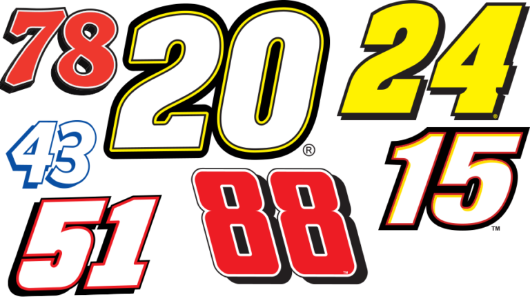 13 NASCAR Number Team Fonts Images NASCAR Race Car